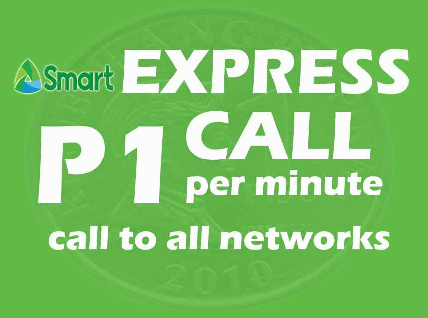 Smart Express Call 50 1 Peso per Minute Call to All Networks Promo