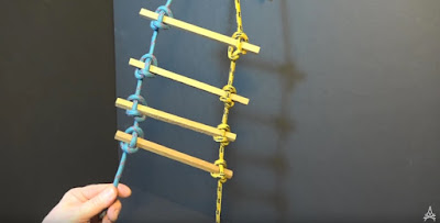 ladder made out of Marlingspike Hitch knots