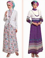 Desain busana muslim gamis brokat untuk remaja trendy