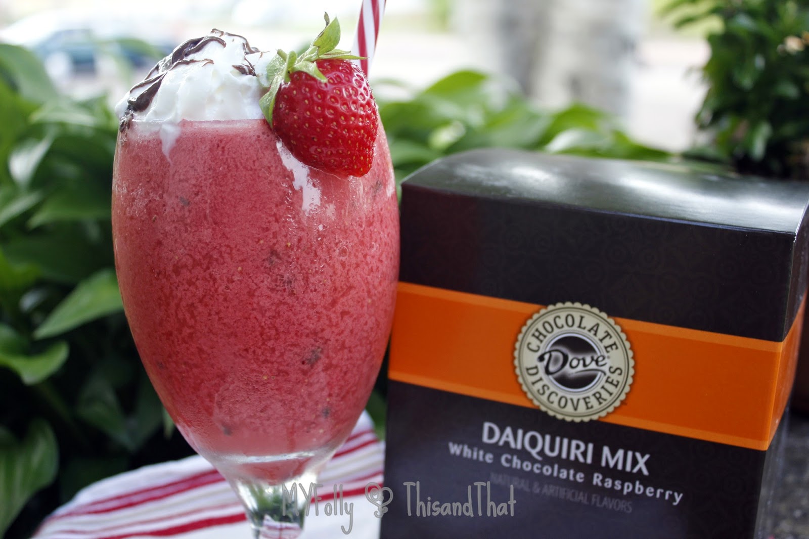 This and that Strawberry Raspberry White Chocolate Virgin Daiquiri