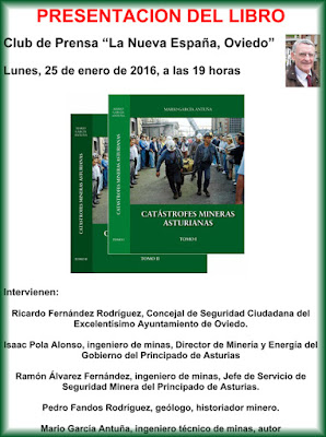 Presentación libro Catástrofes mineras asturianas