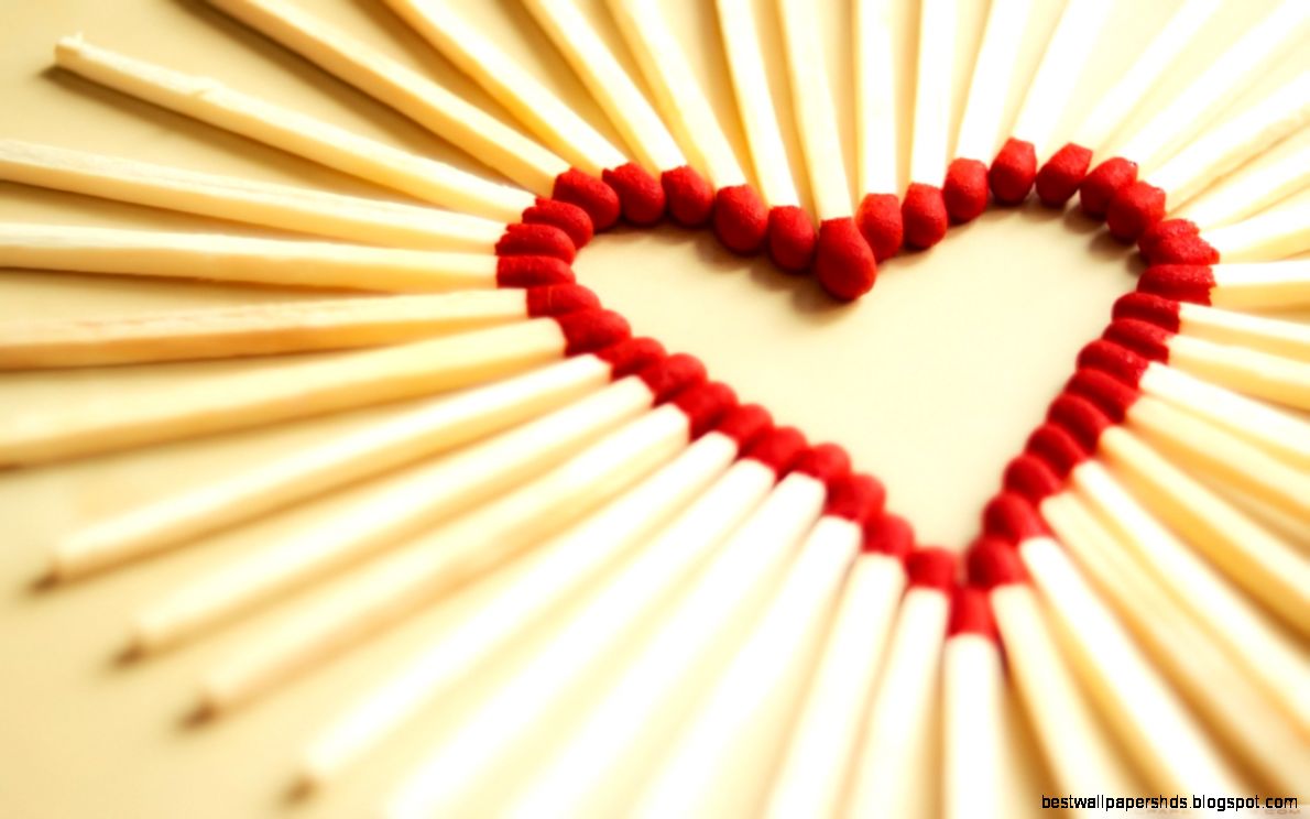 Matchsticks Heart HD desktop wallpaper  High Definition