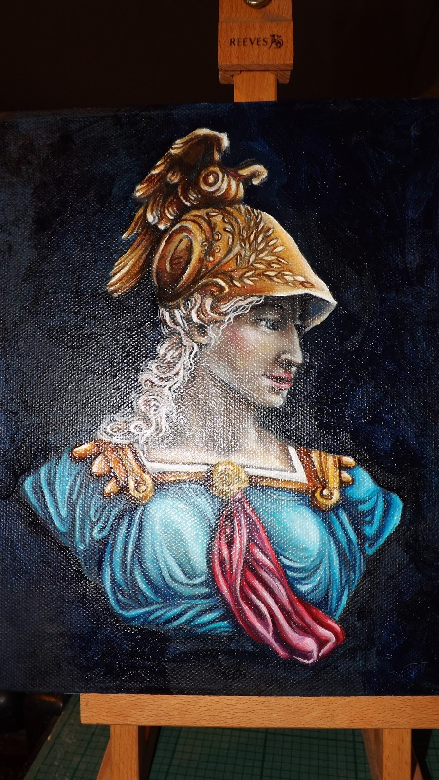 Oil Painting Greek statue Brienne