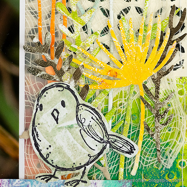 Layers of ink - Dry Embossing and Gel Printing Layout Tutorial by Anna-Karin Evaldsson