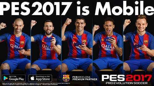PES 2017 Mobile llega a debutar a Nivel Mundial