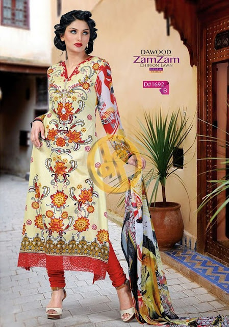 Zam Zam Chiffon Lawn Vol-2 2013 By Dawood Textiles