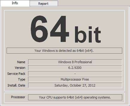 Windows 64 bits checker