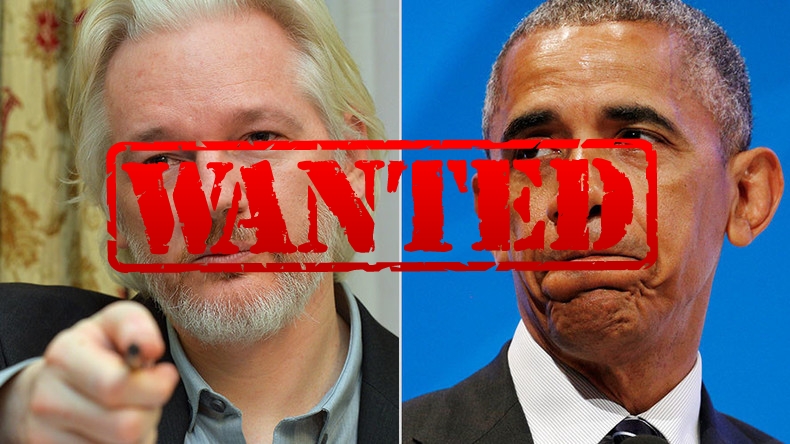 Source: Reuters - Julian Assange et Barack Obama