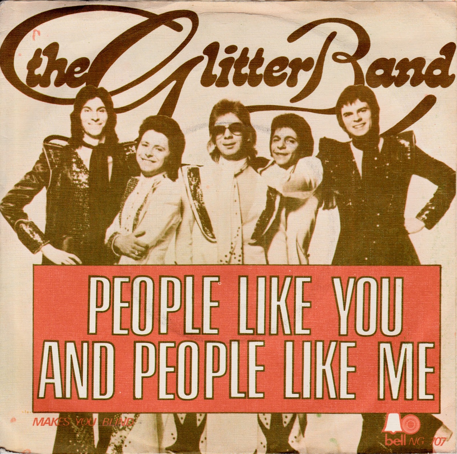 Glampop Gary Glitter og The Glitter Band.