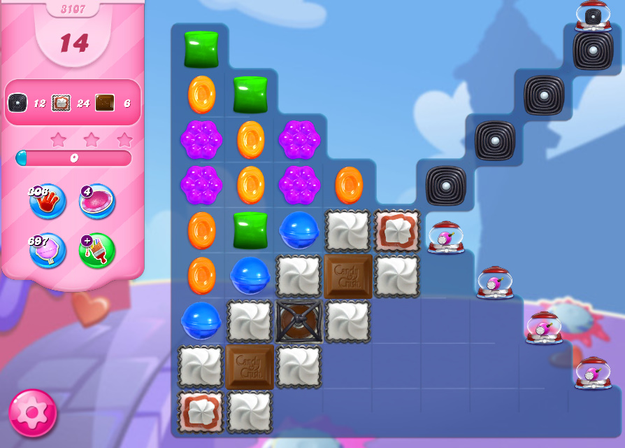 Candy Crush Saga level 3107 Candy Crush Saga level 3107