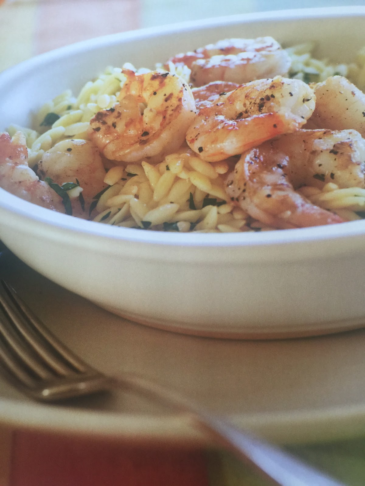 What S For Dinner Mom Lemon Pepper Shrimp Scampi With Orzo