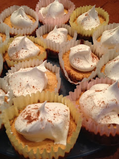 Mini Pumpkin Pie Cheesecakes by Lex Bake