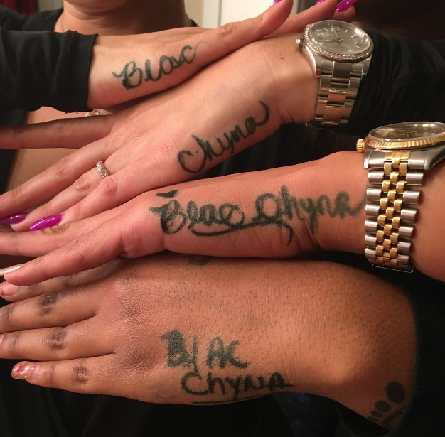 Blac Chyna tattoos Futures name on her hand  Pulse Ghana