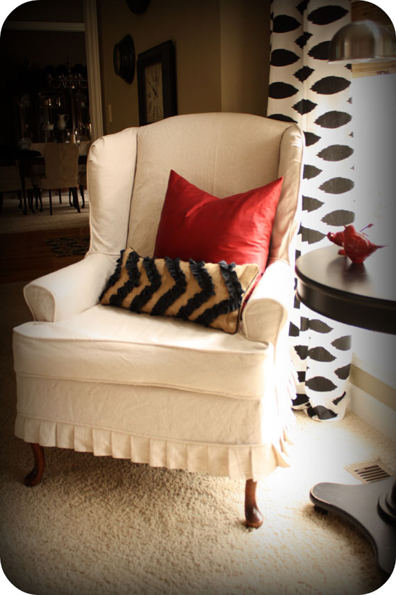 Slipcovered Wingback Chair, Cost To Slipcover A Wingback Chair