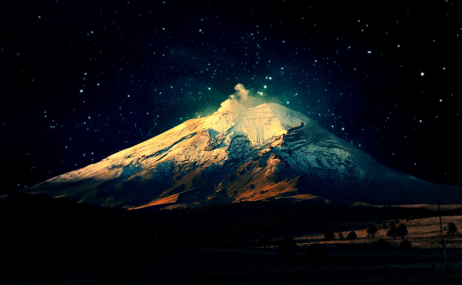 Mountain Night Sky