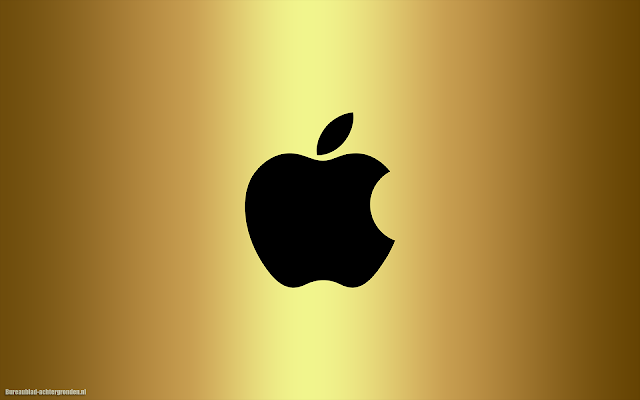 iPhone Achtergrond met zwarte Apple logo