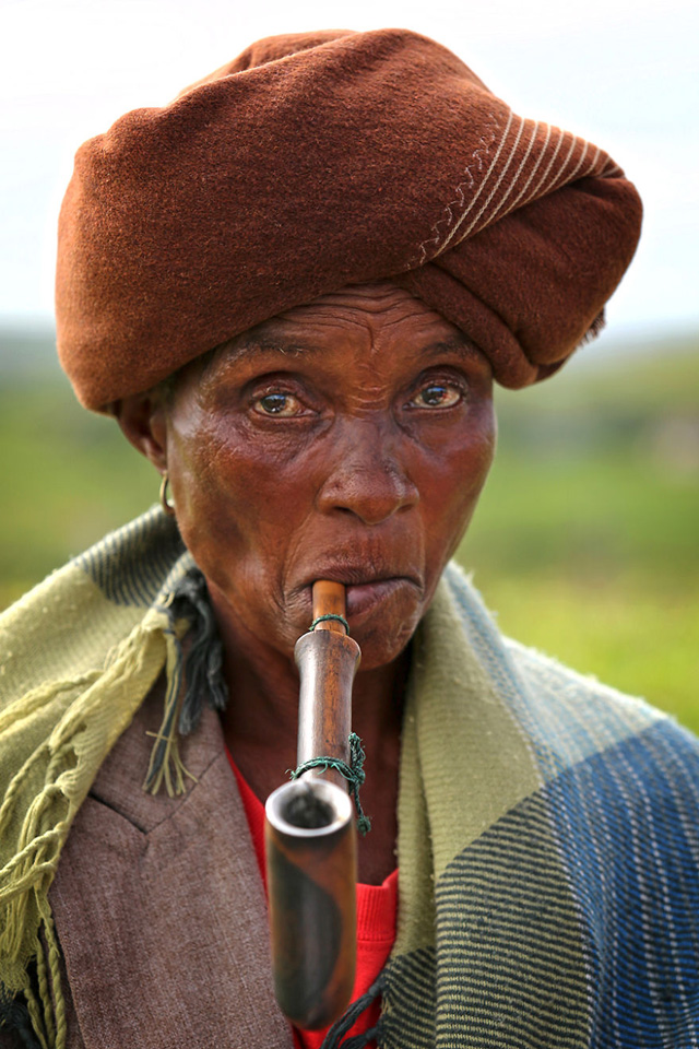 Xhosa Kabilesinden Kadın Portre Fotografı