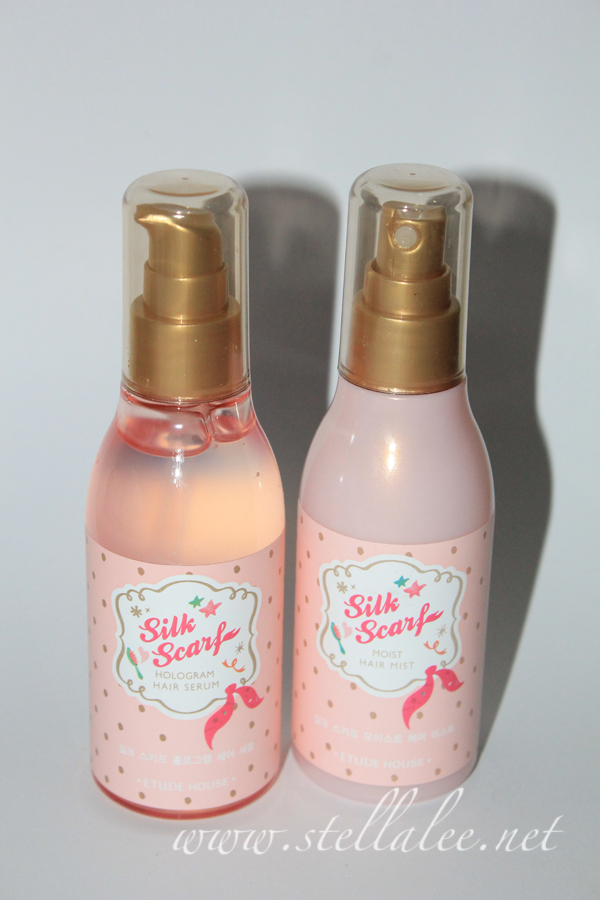etude silk scarf hologram hair essence