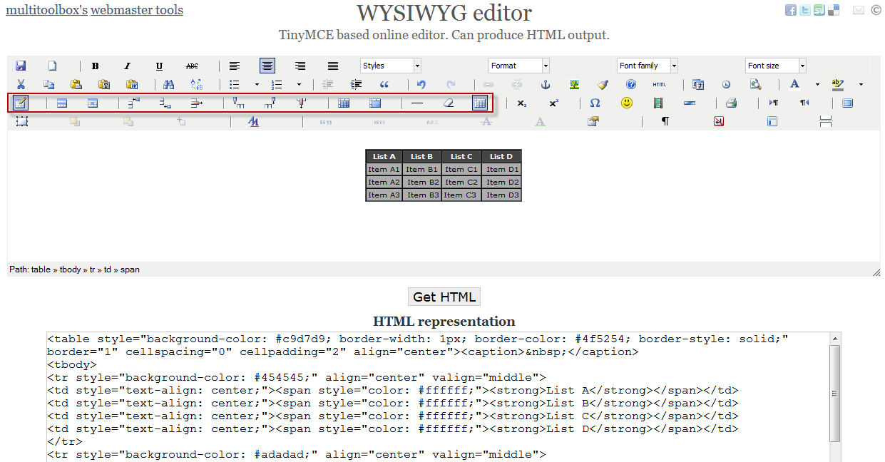 Web Design Experiments: How to Add a Table to Blogger Blogspot Post ...