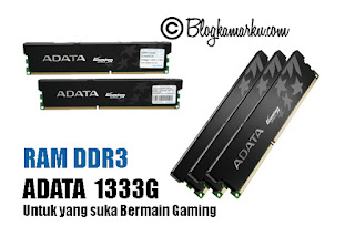 RAM DDR3 ADATA  1333G Untuk yang suka Bermain Gaming