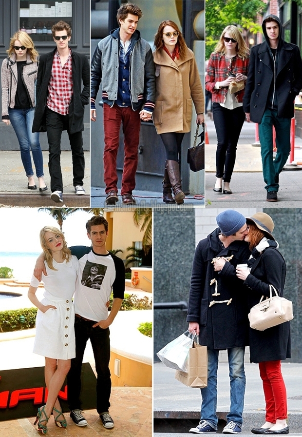 Emma Stone & Andrew Garfield Stylish Couple Fashionably Fly