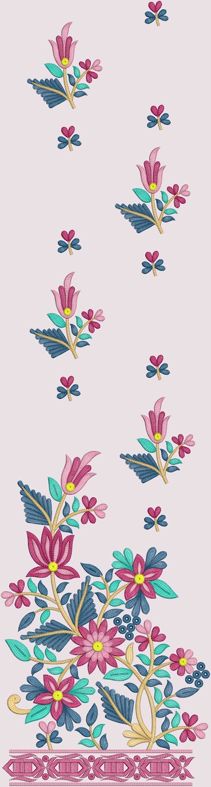 Embdesigntube computer embroidery designs for salwar kameez