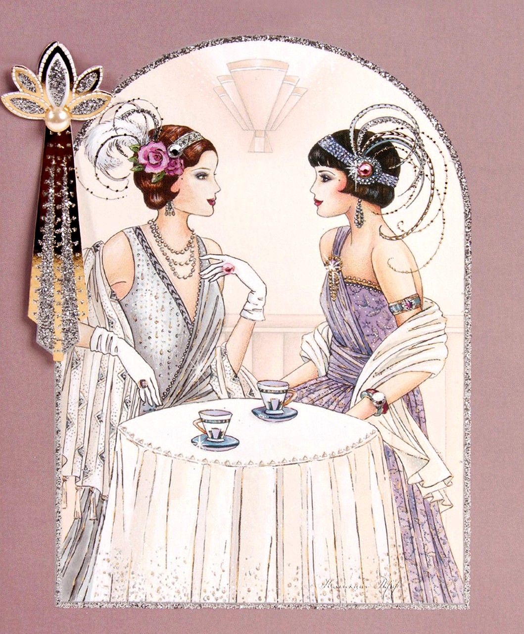 AMARNA ARTESANATO E IMAGENS IMAGENS PARA DECOUPAGE ART DECO LADIES