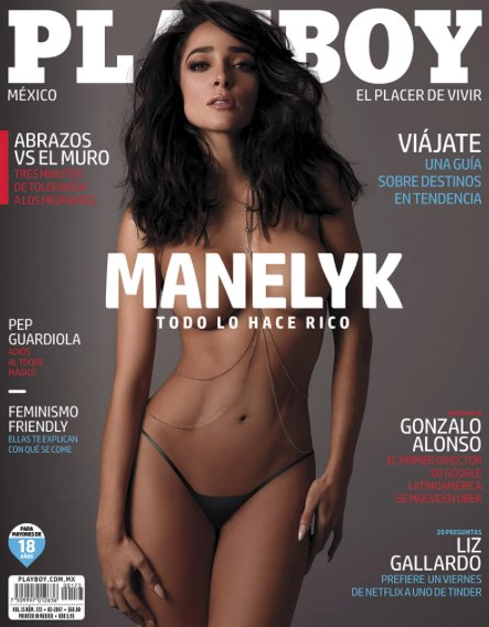 Portada Manelyk de acapulco shore desnuda en Revista Playboy Marzo 2017