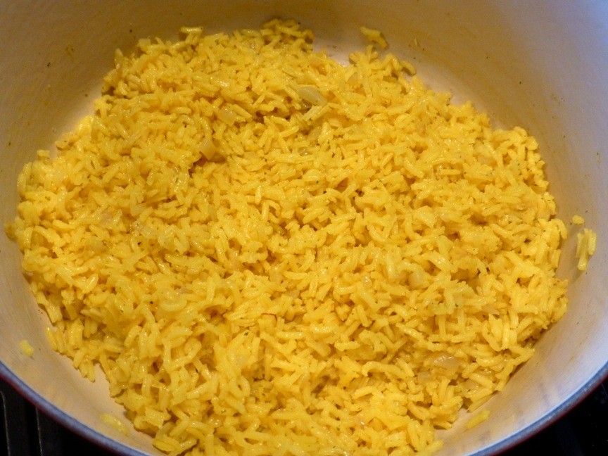 Foods For Long Life Saffron Rice With Hemp Seeds, Sesame Seeds And