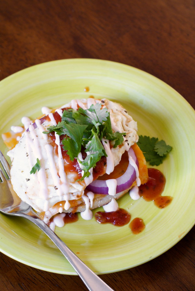 OpenFaced Mexican Fried Egg Sandwich The Two Bite Club