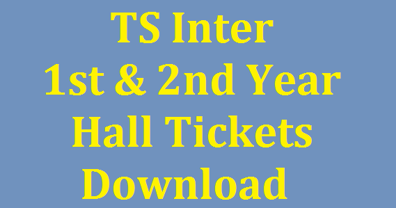 TS Inter 1st & 2nd Year Hall Tickets 2020 Download ...