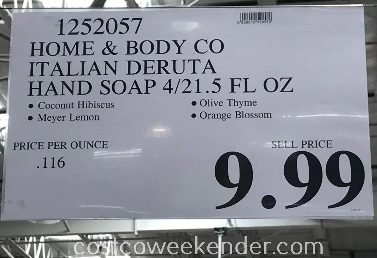 Home and Body Co Italian Deruta Hand Soap Collection Costco Weekender
