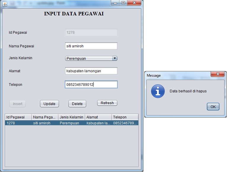 Input data