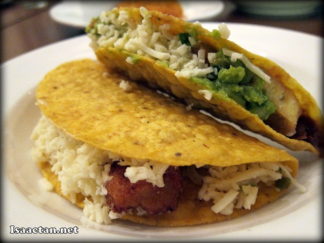 The Baja-Styled Fish and Tofu Guacamole Tacos