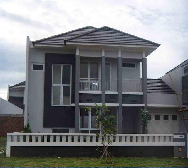 Gambar 73 Model Rumah Minimalis 2 Lantai Tampak Depan Tampilan Gambar