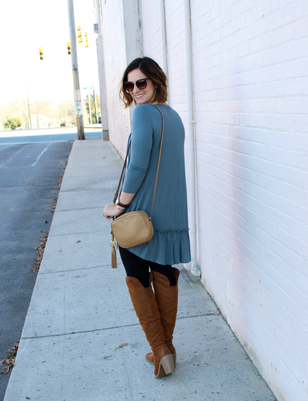 bohoblu, boho chic, over the knee boots, style on a budget, mom style blogger