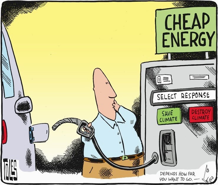 Tom Toles: Cheap Energy.