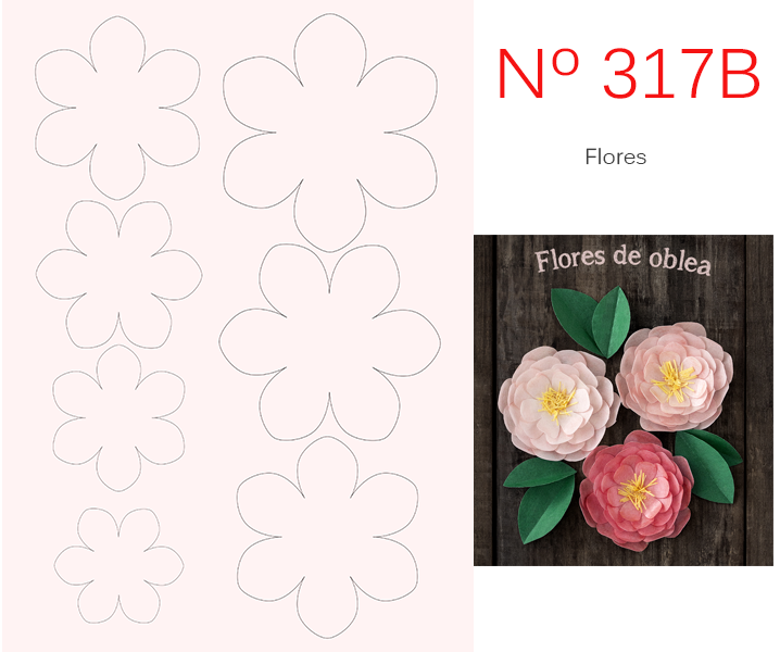 Flores de wafer paper