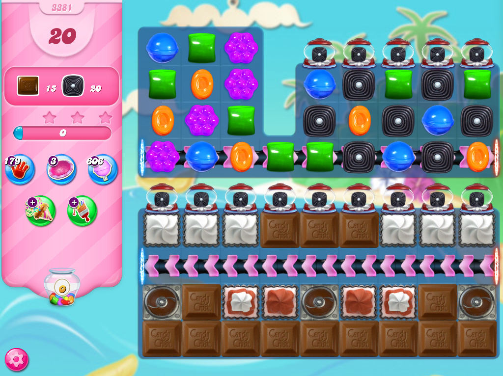 Candy Crush Saga level 3381 Candy Crush Saga level 3381