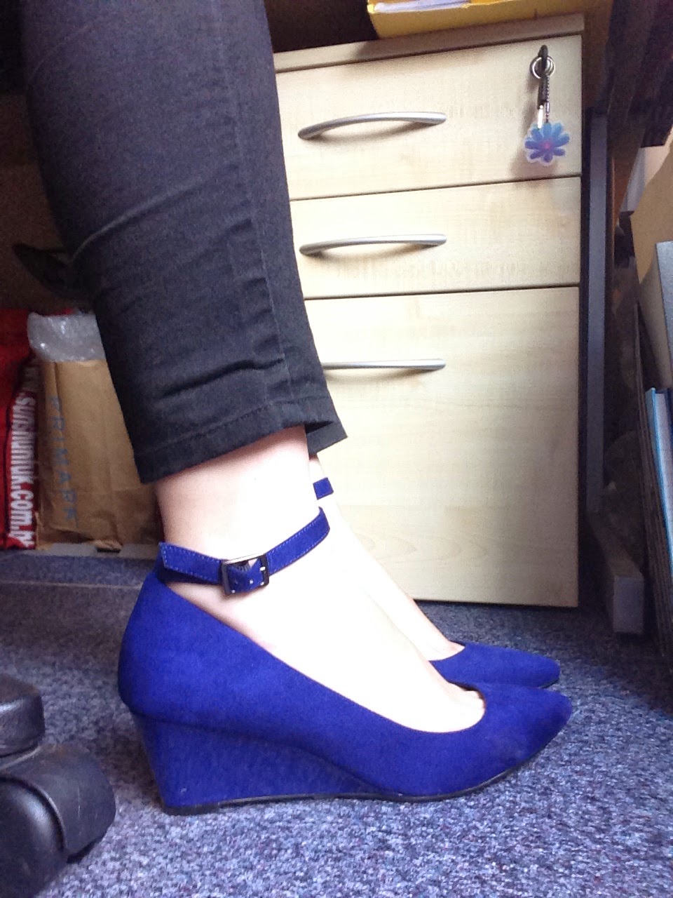 royal blue wedges size 11