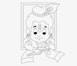 krishna coloring kid colour drawing wallpapers