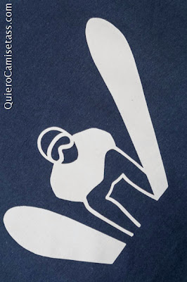 Camiseta Hombre Esquí Tienda Online de Camisetas QuieroCamisetass.com