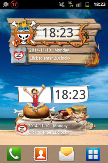 Clock Widget Anime One Piece