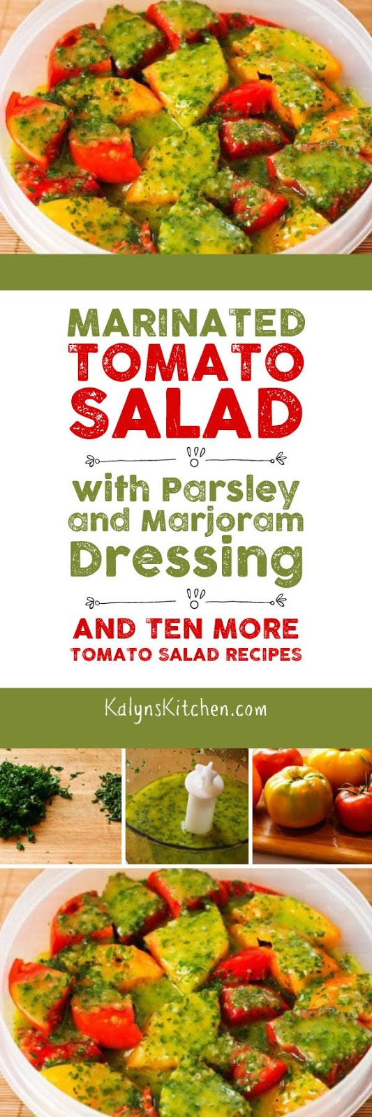 Marinated Tomato Salad with Parsley and Marjoram Dressing (and Ten More
