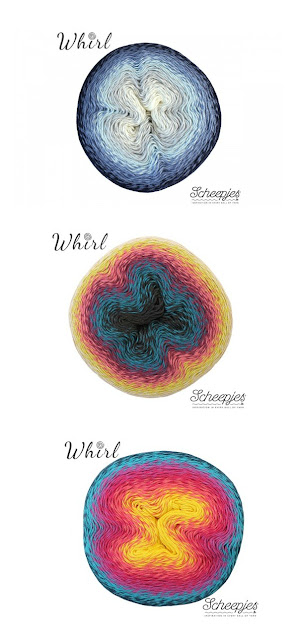 Scheepjes Whirl combination ideas for the Lightfall Blanket Crochet Pattern by Susan Carlson of Felted Button