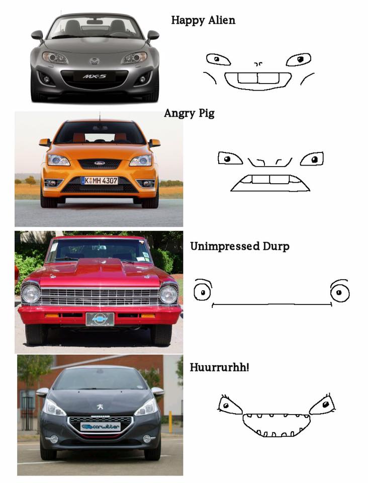 Meme Car faces