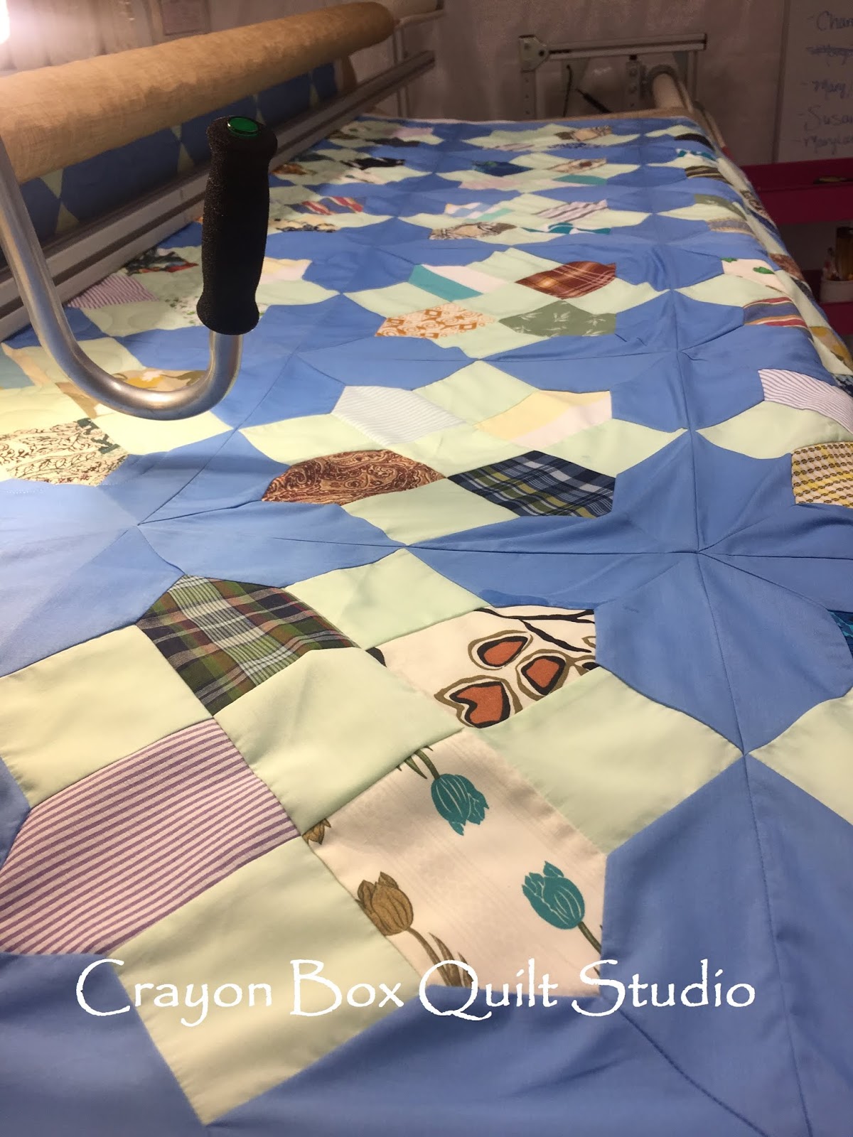 Crayon Box Quilt Studio Eiko's Blue Boy Quilt