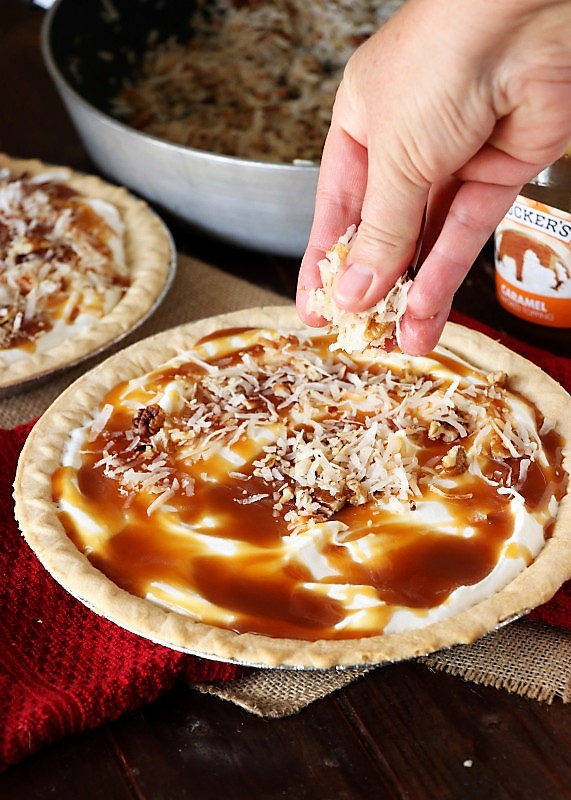 Frozen Coconut Caramel Pie The Kitchen is My Playground