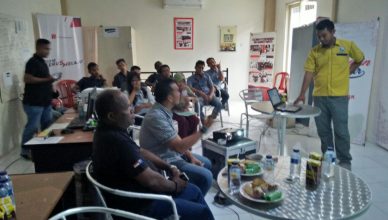Polres Biak Sosialisasi Penyalahgunaan Narkoba Kepada Karyawan PT. Surya Madistrindo