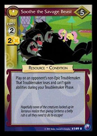 My Little Pony Soothe the Savage Beast Canterlot Nights CCG Card